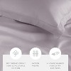 Cotton Duvet Cover Set & Insert 4PC Bundle, 300TC Sateen Vintage Washed Duvet Set with Down Alternative Comforter, All Season Bedding - Becky Cameron - 4 of 4