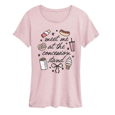 Women's - Instant Message - Meet Me Concession Stand Short Sleeve Graphic T-Shirt