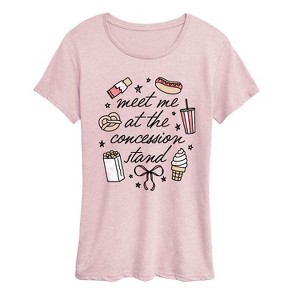 Women's - Instant Message - Meet Me Concession Stand Short Sleeve Graphic T-Shirt - 1 of 4