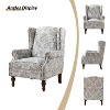 Theodor Armchair with Spindle Legs for Living Room and Bedroom Club Chair | ARTFUL LIVING DESIGN - 3 of 4