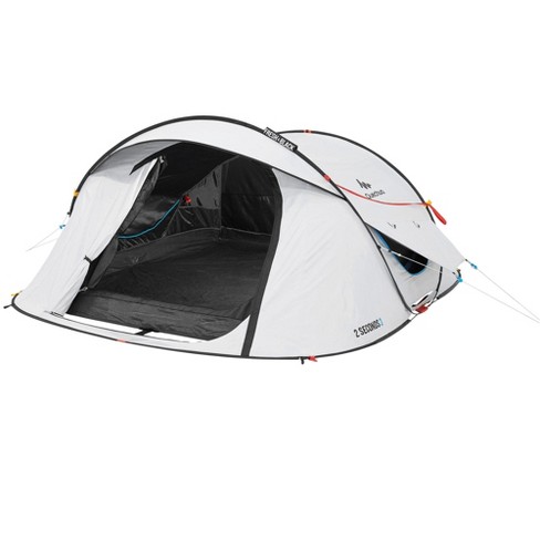 Transparant Geef energie tekort Decathlon Quechua Quechua 2 Second Fresh & Black Waterproof Pop Up Camping  Tent 3 Person, White : Target