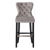WestinTrends 29" Tufted Velvet Counter Stool - 3 of 4