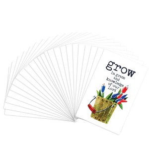 Dicksons Grow in Grace Floral Bucket 3 x 2 Paper Itty Bitty Bookmark Pack of 24 - 1 of 2