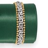 Ross-Simons Sterling Silver Byzantine Beaded-Edge Bracelet With 18kt Gold Over Sterling - 3 of 4