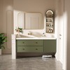Rectangular Framed Tempered Glass Wall-Mounted Bathroom Vanity Mirror - 2 of 4