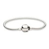Black Bow Jewelry Sterling Silver 3mm Snake Chain Starter Bead Charm Bracelet - 2 of 4