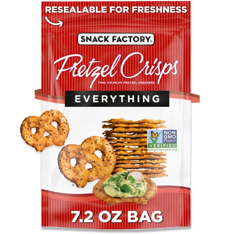 Snack Factory Everything Pretzel Crisps - 7.2oz, 1 of 7