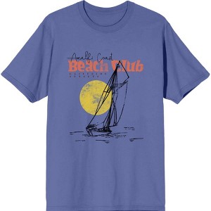 Amalfi Coast Beach Club Adult Crew Neck Short Sleeve Tee - 1 of 3