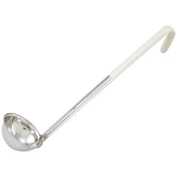 Winco Ladle, Stainless Steel, Color-Coded Handles, 1 Oz, Yellow