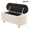 NicBex Storage Ottoman Bench for Bedroom,Elegant Storage Bench with Wood Legs,Ottoman for Living Room, Bedroom,Entryway - 3 of 4