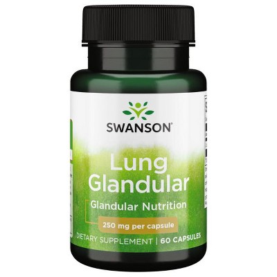 Swanson Dietary Supplements Lung Glandular 250 mg 60 Caps.