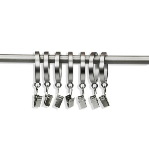 Linen Avenue Curtain Rod Decorative Drapery Rings - 1 of 4