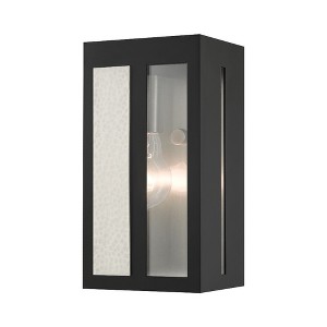 Livex Lighting Lafayette 1 - Light Wall Light in  Black - 1 of 3