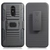 Nakedcellphone Combo for LG Stylo 5 - Ring Grip/Stand Case and Belt Clip Holster - Black - 2 of 4