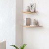 MH London Hutch 24" Set of 2 Wall Mounted Shelves Mango Wood - 2 of 4