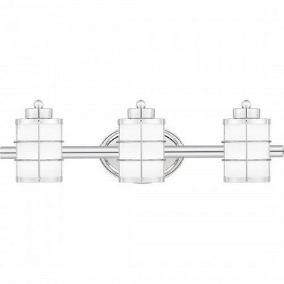 Quoizel Lighting Hazlett 3 - Light Vanity in  Polished Chrome