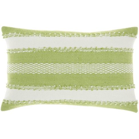 Lime green lumbar store pillow