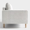 HOMES: Inside + Out Purebliss Modern Boucle Fabric Track Arm Accent Chair with Pocket Coil Cushions - 4 of 4