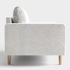 HOMES: Inside + Out Purebliss Modern Boucle Fabric Track Arm Accent Chair with Pocket Coil Cushions - image 4 of 4