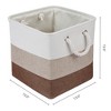 REGALWOVEN Cotton Collapsible With Handles Storage Open Storage Bins 3 Pcs - 4 of 4