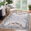 Washable Vintage Floral Print Living Room Rugs, Soft Non Slip Oriental Bedroom Carpet, Large Home Decor Rugs - 2 of 4