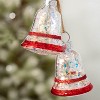 Sullivans Bell Glass Ornament 10"H Red - 2 of 2