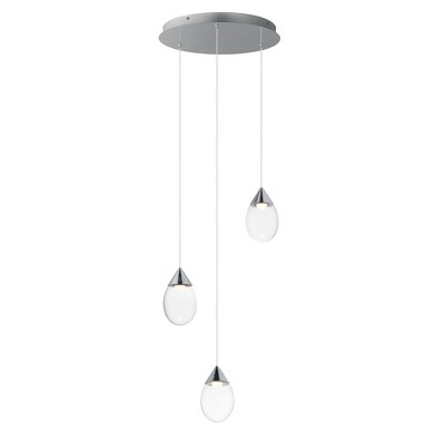 ET2 Lighting Dewdrop 3 - Light Pendant in  Polished Chrome