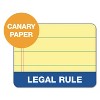 TOPS Docket Ruled Perforated Pads 8 1/2 x 11 3/4 Canary 50 Sheets 6/Pack 63406 - 3 of 4
