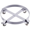 55 Gallon Drum Dolly, 1000 LBS Capacity Heavy Duty Barrel Dolly Cart with 4 Swivel Casters - 2 of 4