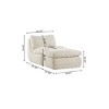 Oversized Corduroy Bean Bag Chair for Adults with Ottoman,Ergonomic Memory Foam Floor Lounger for Living Room,Bedroom or Game Room–The Pop Home - 3 of 4
