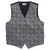Gioberti Men's Formal 4pc Metallic Paisley Vest Necktie Bowtie and Pocket Square - 2 of 4