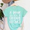 Simply Sage Market A Mom Who Runs On Caffeine And Kisses Garment Dyed Tee - 3 of 4
