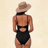 Women's Chic One-Piece Swimsuit with Plunging Neckline - Cupshe - 3 of 4