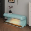Vynxaria Leather Upholstered Entryway Bench with LED Sensor Light ¨C Modern & Stylish - 3 of 4