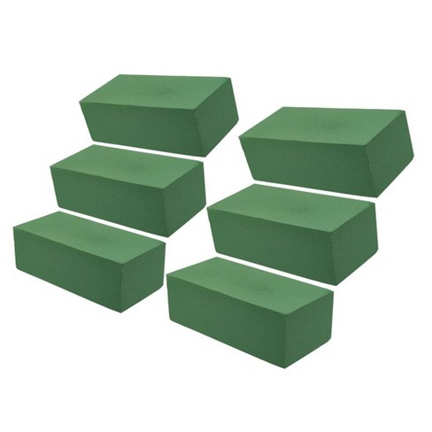 Floral Foam Block 6 Pack Wet Foam Brick Green Foam Flower Arrangement Supplies For Florist Home Craft 9 X 4 X 3 Inches Target