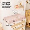KeaBabies 2pk Soothe Changing Pad Covers for Girl, Boy, Organic Soft Cotton Contoured Diaper Changing Table Pad Covers - 4 of 4