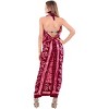 LA LEELA Women's Wrap Sarong Swimwear Cover up Wraps Vacation Beachwear Swimsuit Skirts Bathing Suit One Size Pink, Fish - 2 of 4