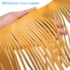 Unique Bargains DIY Craft Sewing PU Leather Sewing Tassel Fringe Trim 1 Yard - 4 of 4