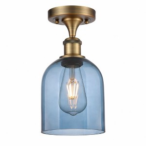 Bella - 1 Light Semi-Flush Mount In Industrial Style-10.75 Inches Tall and 5.5 Inches Wide - 1 of 1