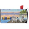 Briarwood Lane Waterfront Retreat Nautical Magnetic Mailbox Cover Summer Adirondack Chairs - 3 of 3