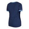 MLB Tampa Bay Rays Women's Heather Bi-Blend Ringer T-Shirt - image 4 of 4