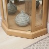 Sapphtopaz Corner Bookcase with Storage, Space Saving Display Curio Cabinet, Glass Bookshelf Shelf Tower for Small Spaces, Office - 2 of 4