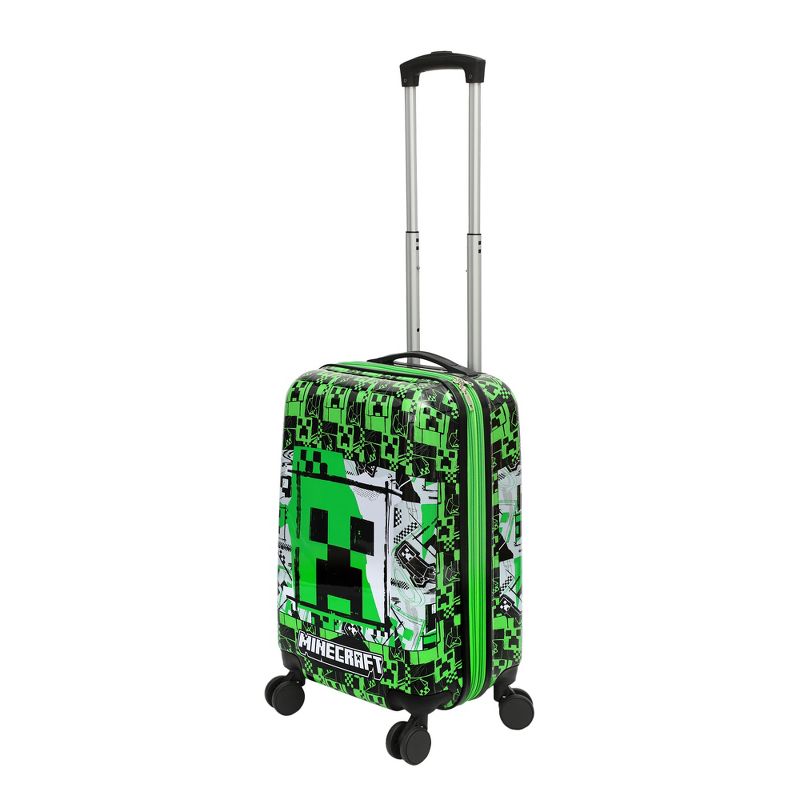 Minecraft Creeper 20” Carry-On Luggage With Wheels And Retractable Handle, 6 of 8