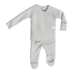 Bonsie Skin to Skin Babywear - Organic Footie - Mist - 1 of 4