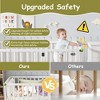 APRILSOUL Floor Bed for Kids, Solid Wood Toddler Bed Frame with Convertible Door and Safety Fence - 2 of 4