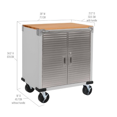 Seville Classics UltraHD 2-Door Cabinet, 28" x 18" x 34.5"