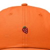 Dalix Lil Strawberry Embroidered Cotton Summer Outdoor Baseball Cap Dad Hat Womens - 2 of 4