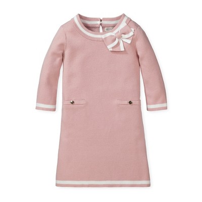 Hope & Henry Girls' Milano Tipped Sweater Dress, Infant