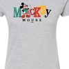 Women's - Disney - Mickey Mixed Fonts Juniors Fitted Graphic T-Shirt - 2 of 3