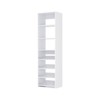 HOMLUX 19.5/25.5/31.5"W White Closet Tower with Half Slanted Shoe Shelves for Shoes Clothes Bags - 3 of 4